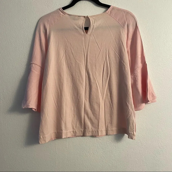 massimo dutti pink bell sleeve blouse - Picture 5 of 11